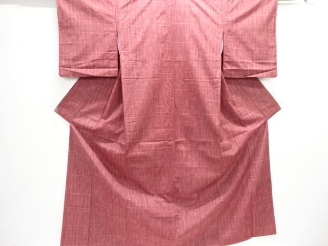 JAPANESE KIMONO / TSUMUGI / WOVEN GRID 